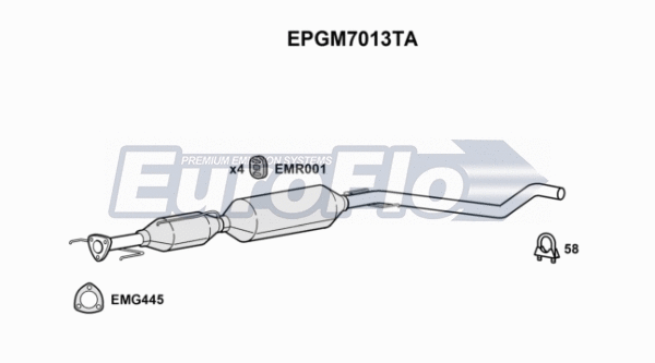 Soot/Particulate Filter, exhaust system (EPGM7013TA)