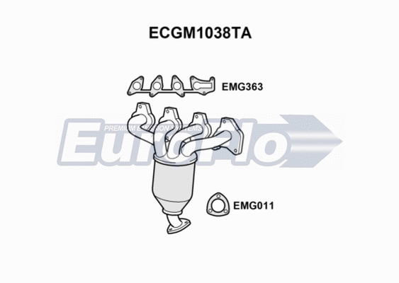Catalytic Converter (ECGM1038TA)