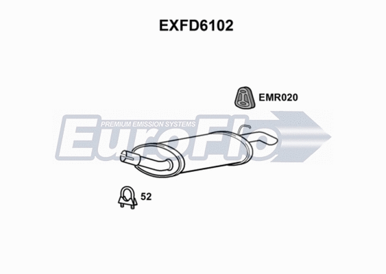 Rear Muffler (EXFD6102)