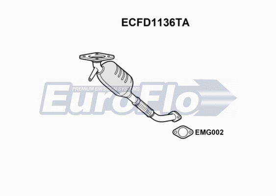Catalytic Converter (ECFD1136TA)