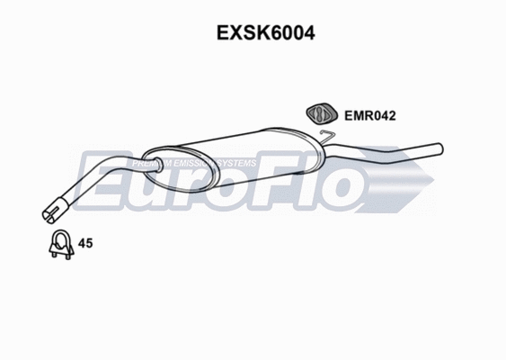 Rear Muffler (EXSK6004)