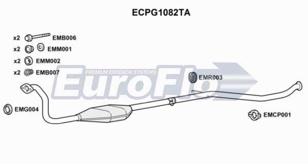 Catalytic Converter (ECPG1082TA)