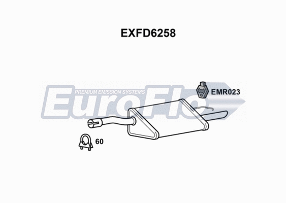 Rear Muffler (EXFD6258)