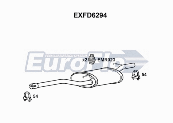 Rear Muffler (EXFD6294)
