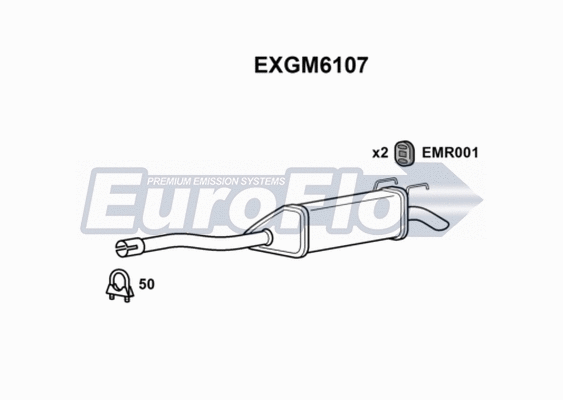 Rear Muffler (EXGM6107)