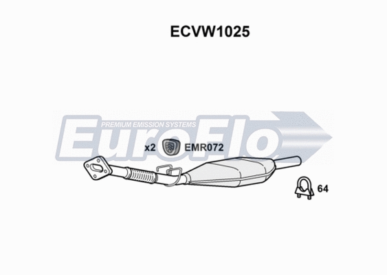 Catalytic Converter (ECVW1025)