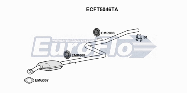 Catalytic Converter (ECFT5046TA)