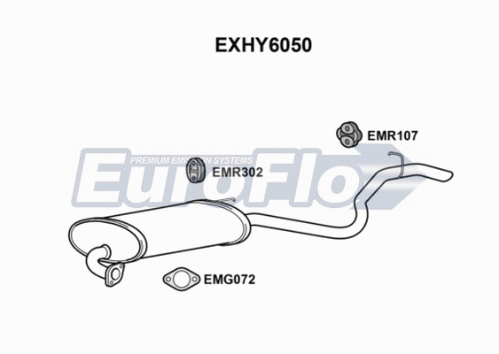 Rear Muffler (EXHY6050)