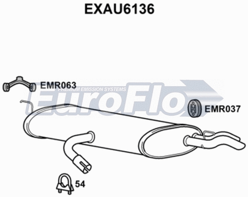 Rear Muffler (EXAU6136)