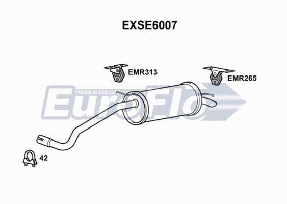 Rear Muffler (EXSE6007)
