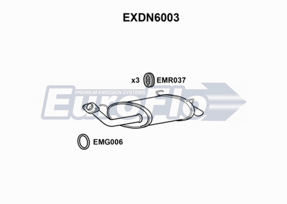 Rear Muffler (EXDN6003)