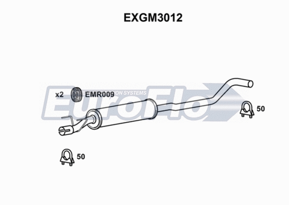 Centre Muffler (EXGM3012)