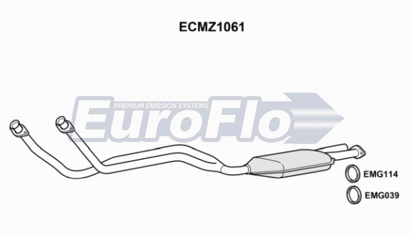 Catalytic Converter (ECMZ1061)