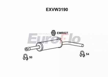 Centre Muffler (EXVW3190)