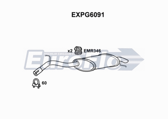 Rear Muffler (EXPG6091)