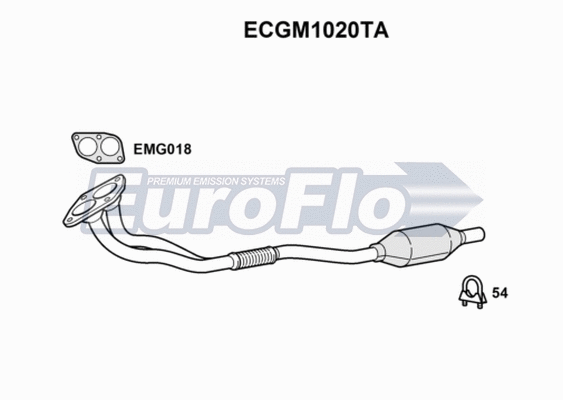 Catalytic Converter (ECGM1020TA)