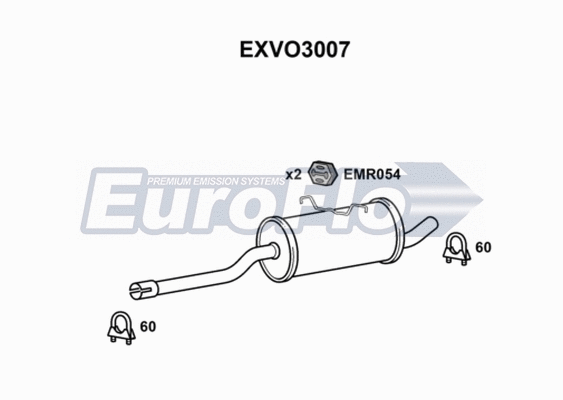 Centre Muffler (EXVO3007)