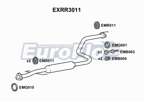 Centre Muffler (EXRR3011)