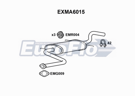 Rear Muffler (EXMA6015)