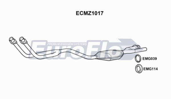 Catalytic Converter (ECMZ1017)