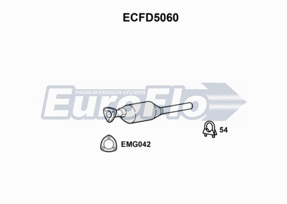 Catalytic Converter (ECFD5060)