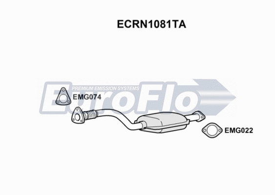 Catalytic Converter (ECRN1081TA)