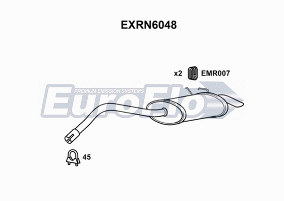 Rear Muffler (EXRN6048)