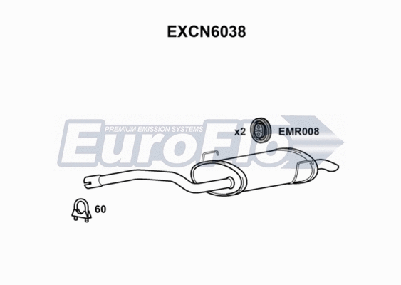 Rear Muffler (EXCN6038)