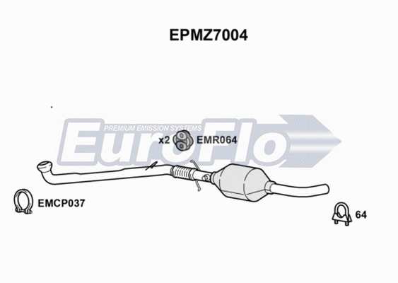 Soot/Particulate Filter, exhaust system (EPMZ7004)