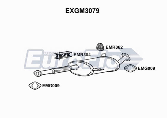 Centre Muffler (EXGM3079)