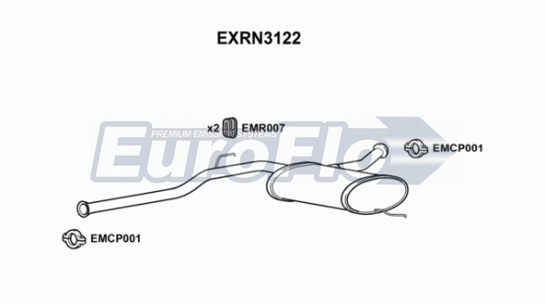 Centre Muffler (EXRN3122)