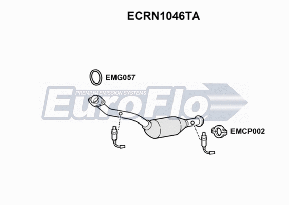 Catalytic Converter (ECRN1046TA)