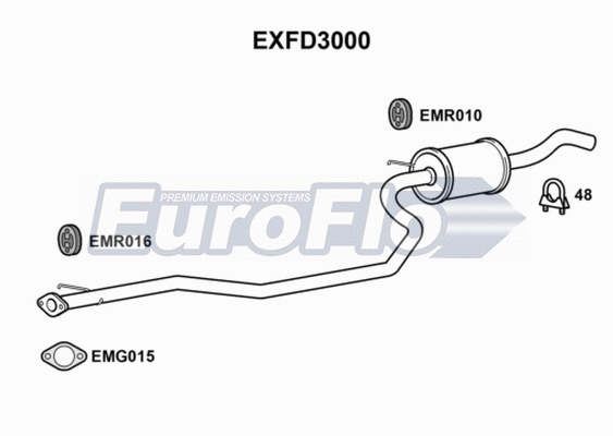 Centre Muffler (EXFD3000)