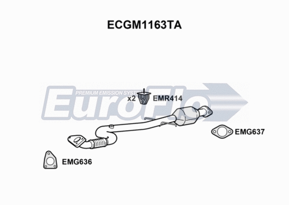 Catalytic Converter (ECGM1163TA)