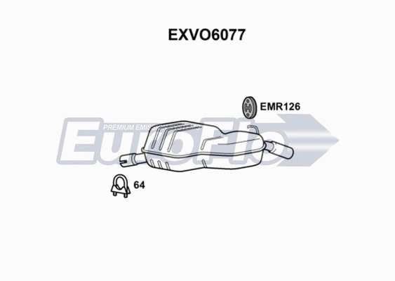 Rear Muffler (EXVO6077)