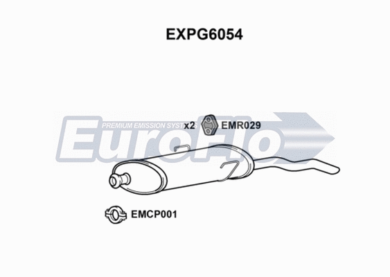 Rear Muffler (EXPG6054)