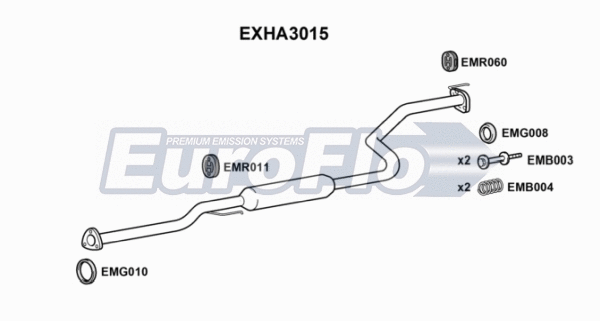 Centre Muffler (EXHA3015)