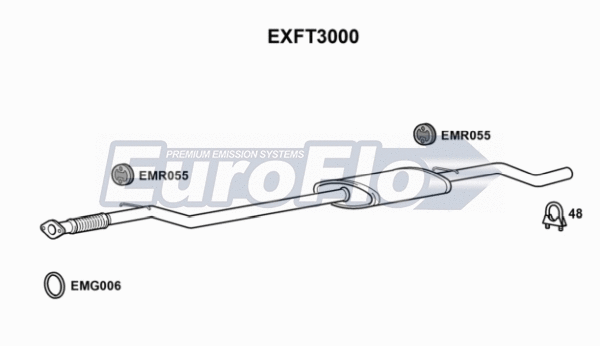 Centre Muffler (EXFT3000)