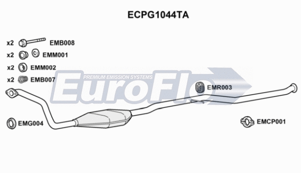Catalytic Converter (ECPG1044TA)