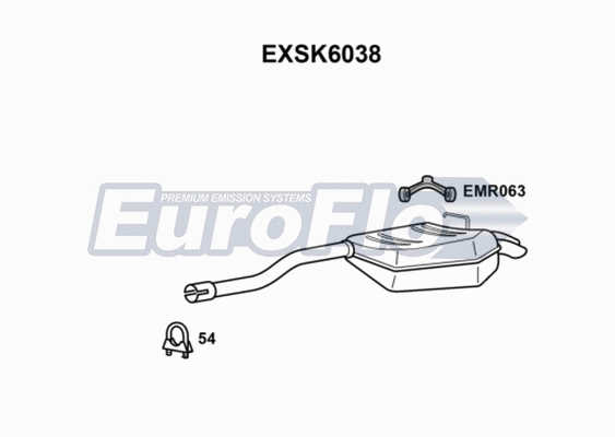 Rear Muffler (EXSK6038)