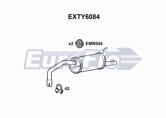 Rear Muffler (EXTY6084)
