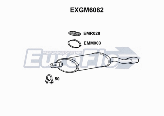 Rear Muffler (EXGM6082)