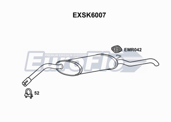 Rear Muffler (EXSK6007)