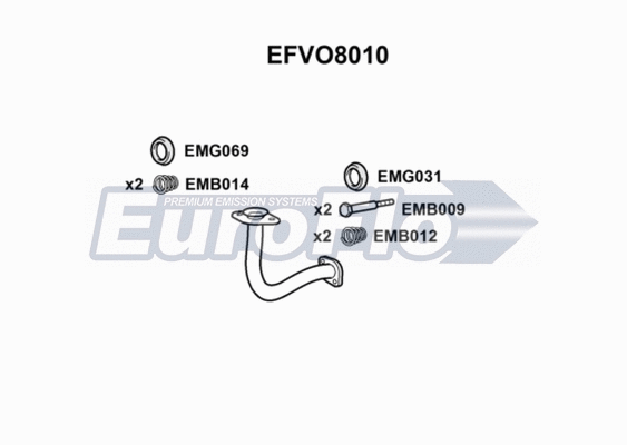 Exhaust Pipe (EFVO8010)