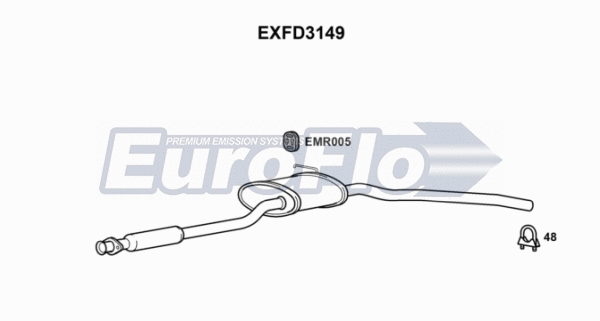 Centre Muffler (EXFD3149)