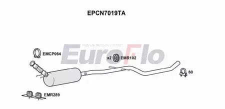 Soot/Particulate Filter, exhaust system (EPCN7019TA)
