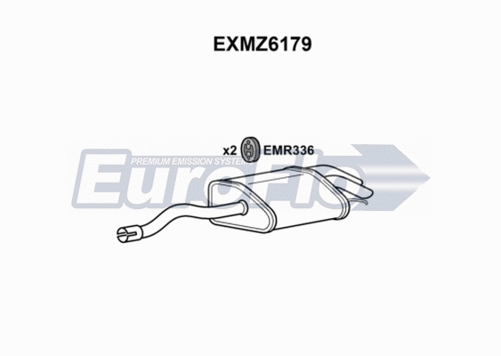 Rear Muffler (EXMZ6179)