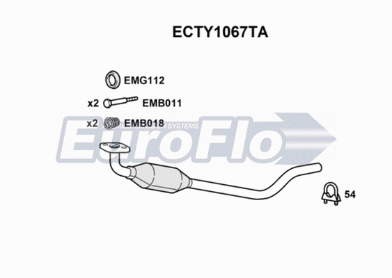 Catalytic Converter (ECTY1067TA)