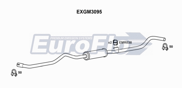 Centre Muffler (EXGM3095)