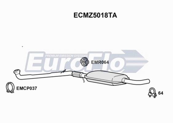 Catalytic Converter (ECMZ5018TA)